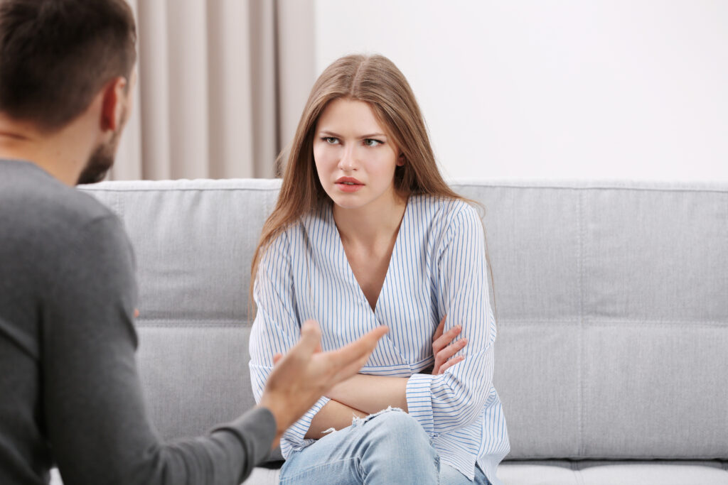 Young,Couple,Arguing,At,Home