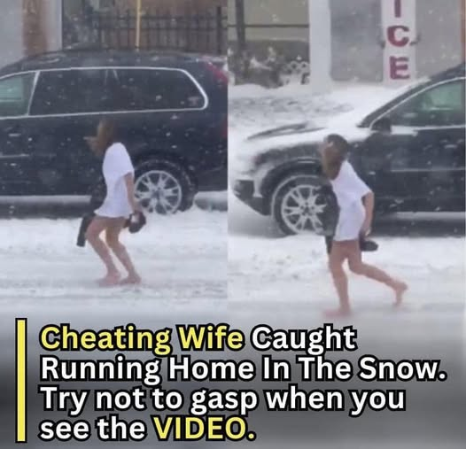 WATCH: Cheating Wife Caught Running Home In The Snow. Try not to gasp when you see the VIDEO