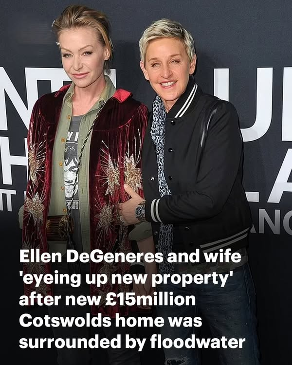 EXCLUSIVE Has Ellen already fallen out of love with her £15million Cotswolds dream home? Residents say US talk show queen and wife Portia de Rossi are already eyeing up new rural retreat after new home was surrounded by floodwater